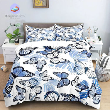 Housse de Couette Motif Papillon